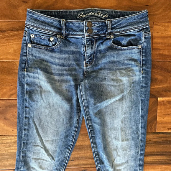 American Eagle Skinny Stretch Denim Jeans size 4 - Picture 2 of 5